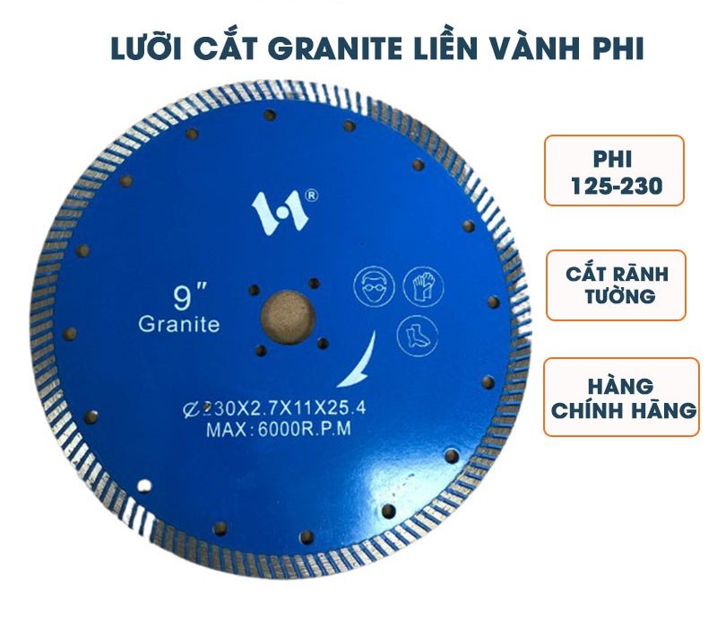 lưỡi cắt liền vành