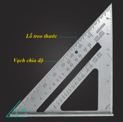 Thước mòi ke góc vuông 